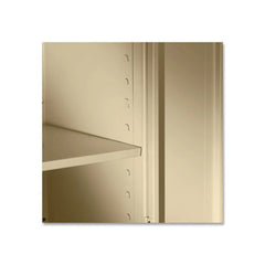 Tennsco Storage Cabinet (Unassembled) 2470 36" x 24" x 78" - 5 x Shelf(ves) - 2 x Standard Door(s) - Heavy Duty, Locking Door, Hinged Door, Reinforced, Carrying Handle, Durable, Adjustable Leveler, Ru