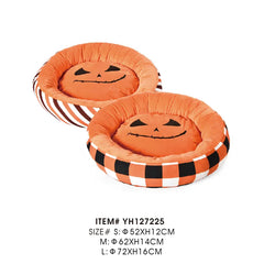 Pets Halloween Bed Soft Round Donut Pet Bed