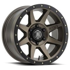 ICON Alloys Rebound, Bronze, 17 x 8.5 / 6 x 5.5, 0mm Offset, 4.75" BS