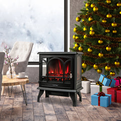 Costway 20'' x 23'' Freestanding 1400W Electric Indoor Fireplace