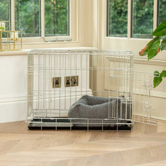 Cozy & Calming Puppy Cage Bed In Granite Boucl茅
