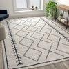 Flash Furniture Rectangular Bohemian Ivory Area Rug, 5' x 7'
