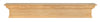 Pearl Mantels Savannah Transitional Premium Pine Wood Mantel Shelf, Unfinished, Paint and Stain Grade, 60"L x 9"D x 9"H