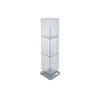 Azar 14" x 14" x 60" Interlocking Pegboard Display Clear 701464-CLR