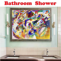 Picture-Tiles.com: Autumn Ceramic Tile Wall Mural WAL500013-55M. 30"W x 30"H using (25) 6" x 6" Ceramic Tiles-Satin Finish