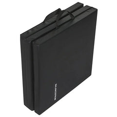 BalanceFrom 6 Ft. x 2Ft. x 1.5 In. Three-Fold High Density Foam Folding Exercise Mat with Carrying Handles for MMA, Gymnastics and Home Gym, Black