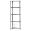 Shelving Inc. 14" d x 24" w x 72" h Chrome Wire Shelving with 5 Tier Shelves, Weight Capacity 800lbs Per Shelf
