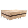WJ-X3 X Large Waterproof Patio Outdoor Rectangular Table Cover, 136" W x 88" D x 36" H