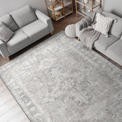 Apache Chenille Area Rug, Gilbert Gray, 6' x 9'
