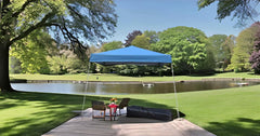 040000003 Slant Leg Canopy, 10' x 10', Blue-No Sidewall