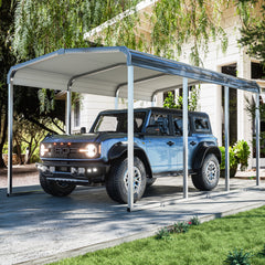 Tolead Heavy Duty Galvanized 10' x 15' Grey Carport