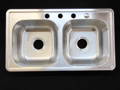 33" X 19" X 8" Extra Deep Mobile Home Kitchen Sink