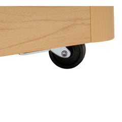 SSWBasics 24" x 48" x 48" inch Maple Slatwall Gondola with Casters - Four Sided Rolling Merchandiser - Uses 3" On Center Slatwall Accessories - Assembly Required