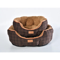 Plaid Pet Bed Dog Bed