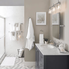 Chandler 26" x 22" Square Tilt Bathroom Mirror, Chrome