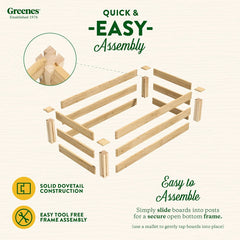 Greenes Fence 2' x 4' x 10.5" Original Cedar Raised Garden Bed