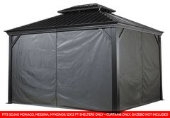 Sojag 12' x 12' Messina & Mykonos Gazebo Curtains