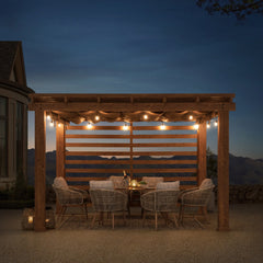SummerCove 13 ft. x 11 ft. Woodlynne Steel Pergola
