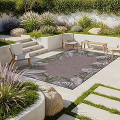 Laguna Indoor/Outdoor Area Rug, Molokai Natural, 6'6" x 9'6"