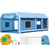 KFFKFF Inflatable Paint Booth, Dimensions 26.2 x 14.8 x 9.8 ft, Suitable for Small Trucks, Equipped with 950W+750W Robust Air Movers and Air Purification Mechanism