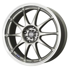 Enkei J10 17 x 7 in. 5 x 100 Bolt Pattern 38 mm Offset Silver with Machined Lip Wheel