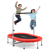 Goplus Adjustable Handrail Foldable Trampoline, Blue, 59.50" x 35.50" x 52.00"