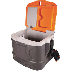 Ergodyne Chill-Its 5170 17-Qt Industrial Hard-Sided Cooler, 16-1/4"H x 12"W x 12"D, Orange/Gray