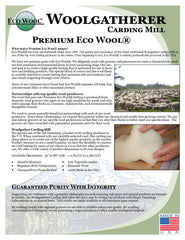 Organic Cotton EcoWool Filled Comfort Mattress Pad - Twin 38 x 75 x 1.5"