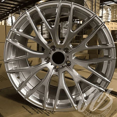 NEW 20 inch x 8.5 Alloy Wheels Rims Compatible with SWIRL STYLE 5 X 120 5 lug Silver Machined Face +35 offset Set of 4