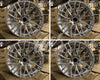NEW 20 inch x 8.5 Alloy Wheels Rims Compatible with SWIRL STYLE 5 X 120 5 lug Silver Machined Face +35 offset Set of 4