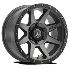 ICON Alloys Rebound, Titanium, 17 x 8.5 / 6 x 5.5, 0mm Offset, 4.75" BS